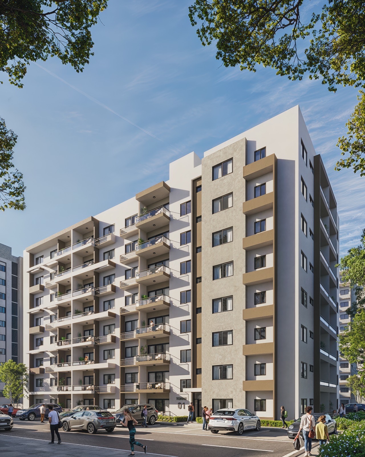 apartamentos - venta de apartamentos con piscina en la autopista de san isidro Santo Domingo 4