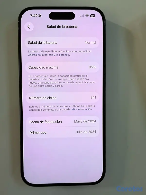 celulares y tabletas - IPHONE 15 PRO PERFECTO ESTADO 3