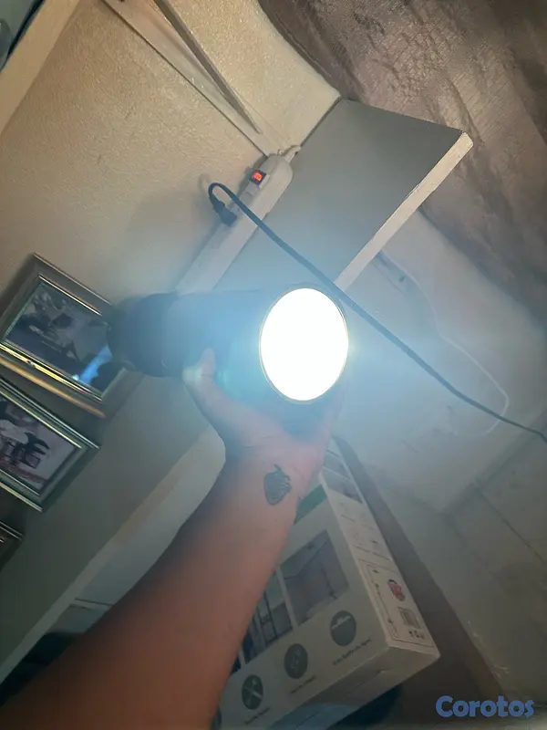 electrodomesticos - lámpara para exteriors en aluminum 65 w color negro  5