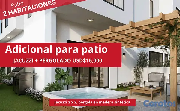 casas vacacionales y villas - venta de villas en punta cana con opción a jacuzzi República Dominicana  8