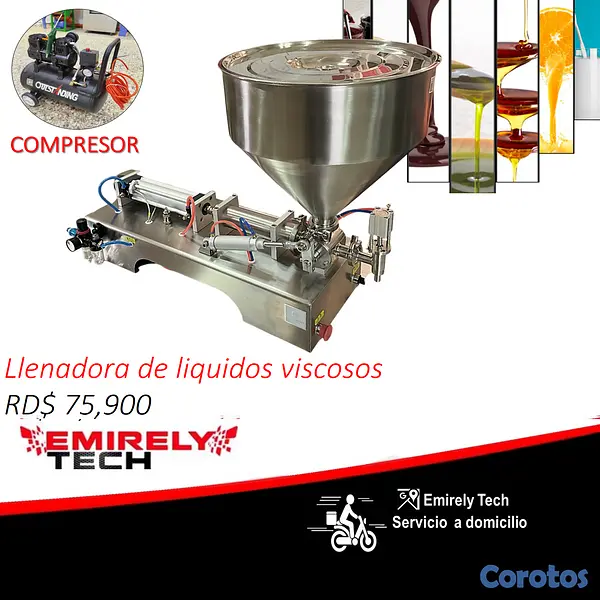 equipos profesionales - Llenadora automatica de liquidos viscosos shampoo  1