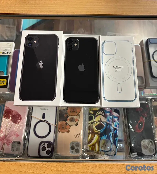 celulares y tabletas - iphone 11 negro 64 GB Desbloqueado.**Somos Tienda  2
