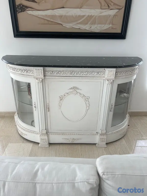 muebles y colchones - Elegante Credenza/Vitrina Estilo Clásico Europeo c 3