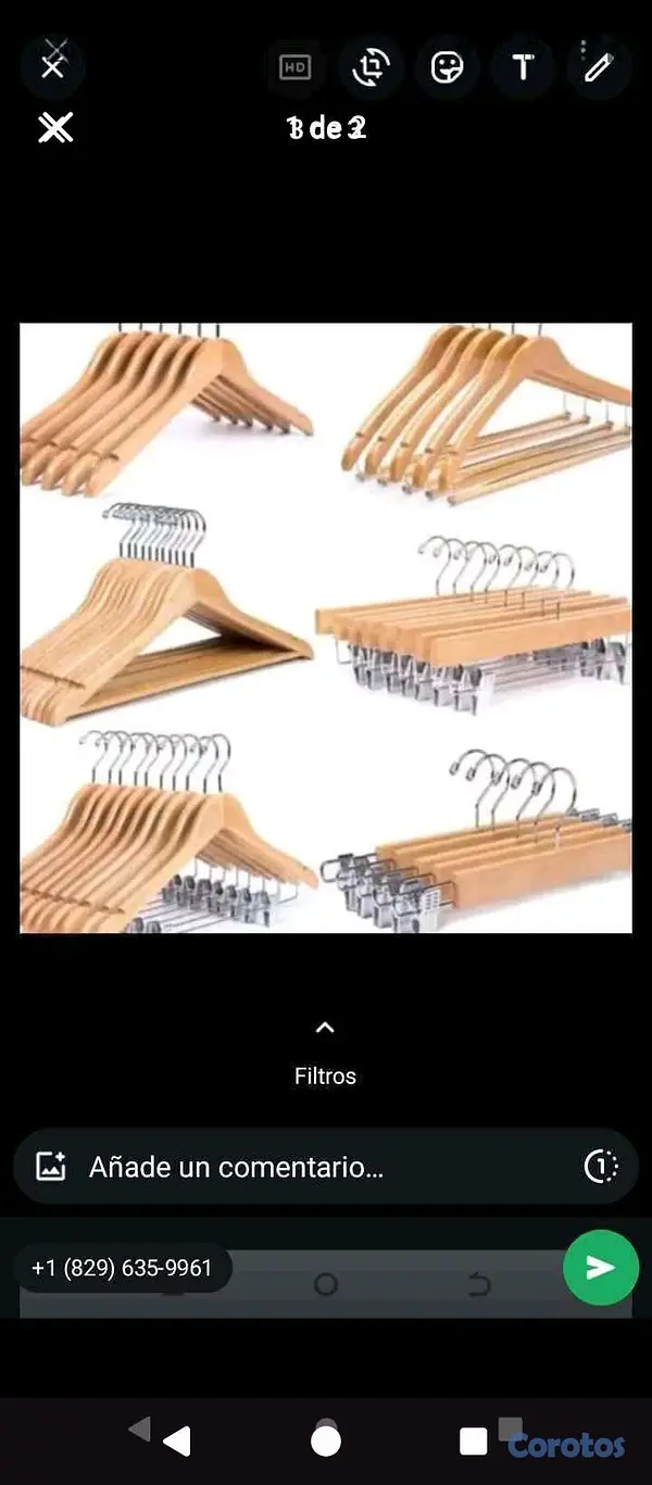 ropa para hombre - vendo percha 50 unidad por 3