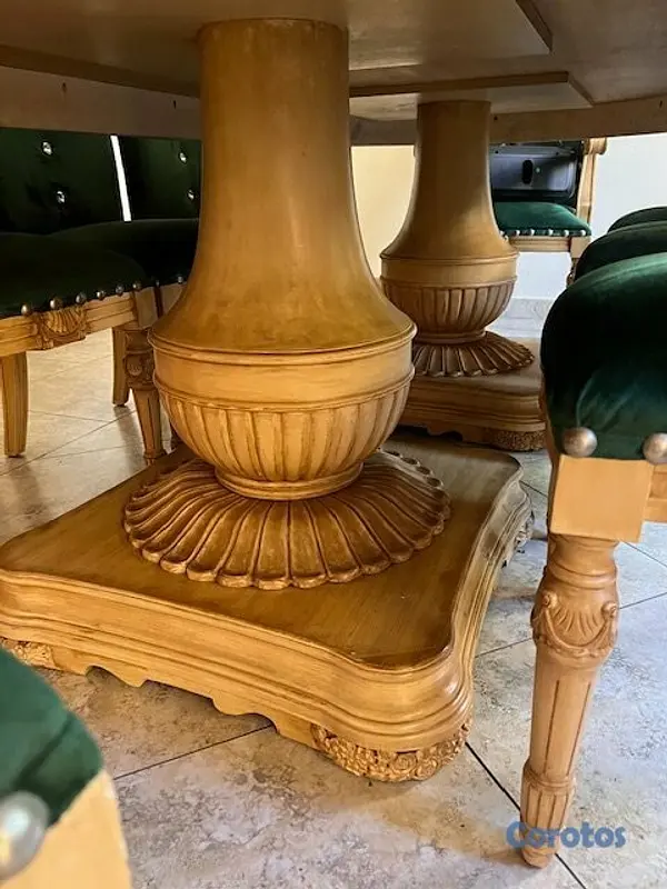 muebles y colchones - JUEGO COMEDOR DE 8 SILLAS IMPORTADO 4