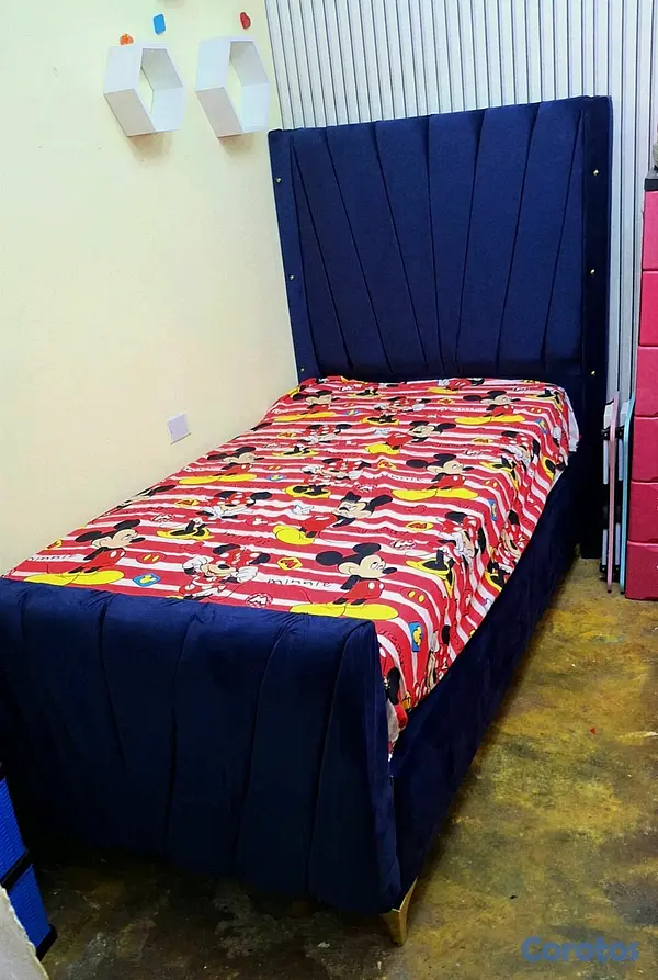 muebles y colchones - Cama Tapizada 39 2