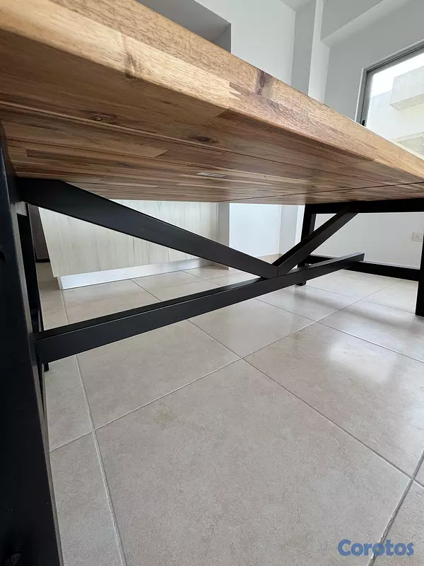 muebles y colchones - MESA SKOGSTA COMO NUEVA 6