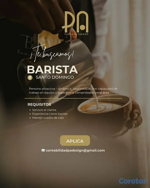empleos disponibles - BARISTA 