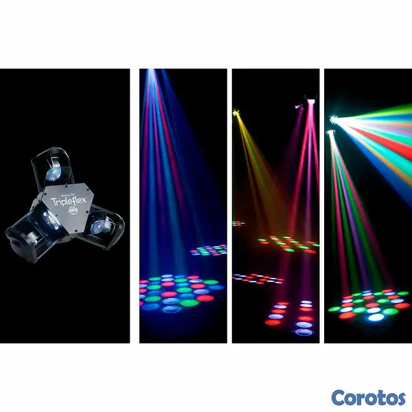 otros electronicos - American DJ Tripleflex - Juego de Luces Central LE 6