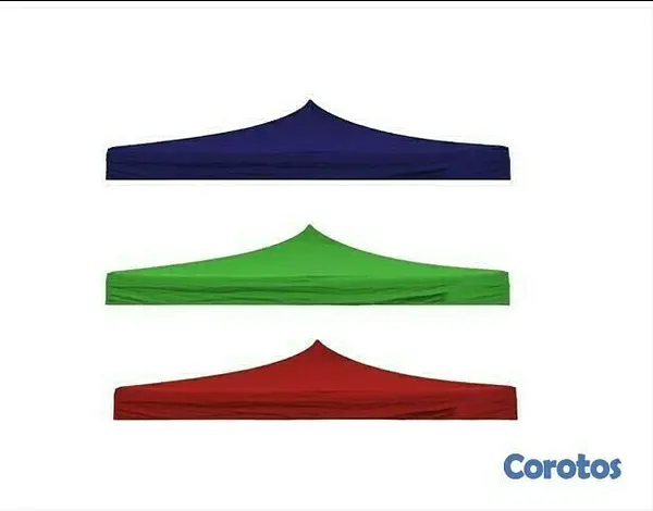 herramientas, jardines y exterior - Lona de Carpa 3x3 metros color azul y rojo 1