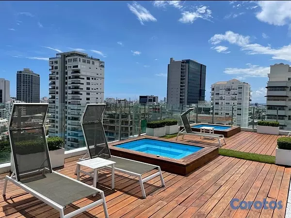 apartamentos - Apartamento Amoblado de 2 Habitaciones en Alquiler - Piantini - Áreas Sociales 12