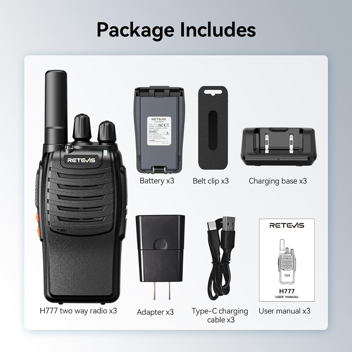 otros electronicos - 6 Unidades de Radios Retevis 2