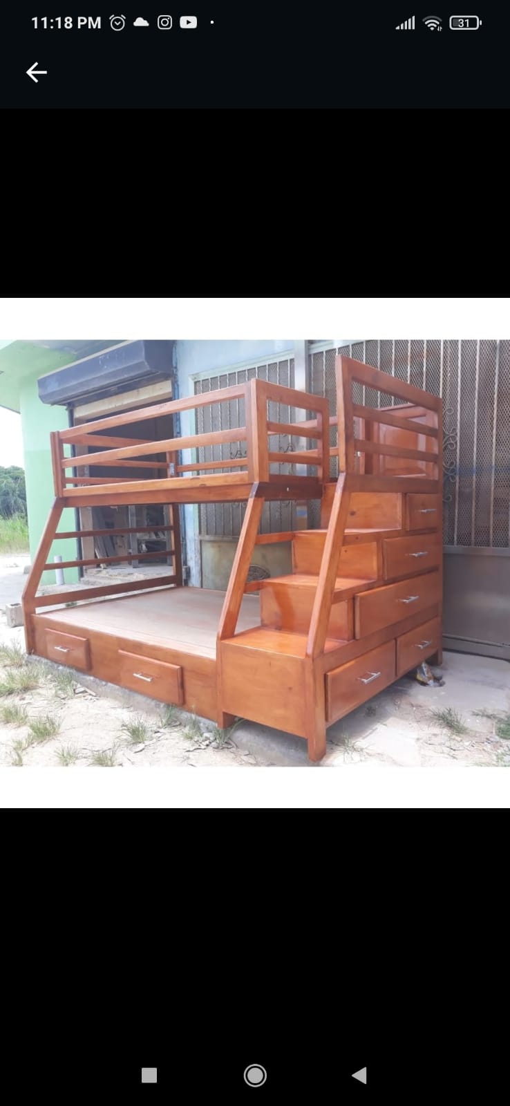 muebles y colchones - Camarote en madera twin  0