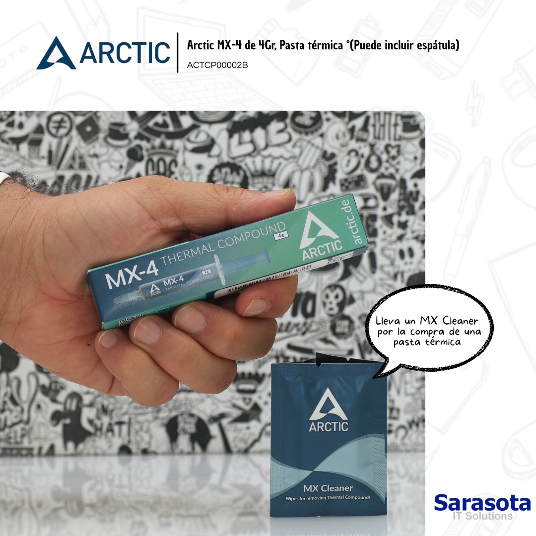 accesorios para electronica - Pasta térmica Arctic MX-4 de 4gr. mas regalo 