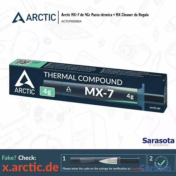accesorios para electronica - Arctic Pasta Térmica MX-7 4gr 2