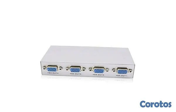 otros electronicos - Interruptor Splitter para monitores  VGA  1 en 4 puertos de vídeo 2