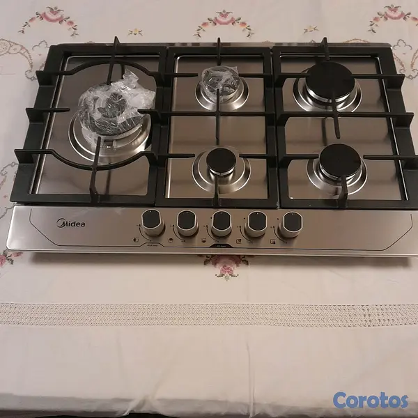 cocina - Estufa de gas 30" inoxidable marca MIDEA 4