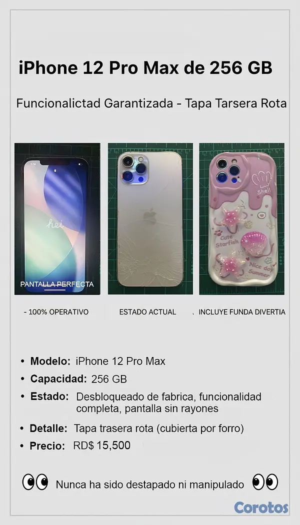 celulares y tabletas - iphone 12 pro max 256GB 1