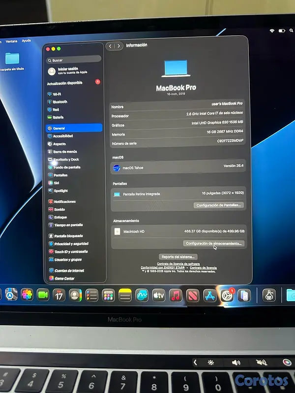 computadoras y laptops - MacBook Pro 2019  3