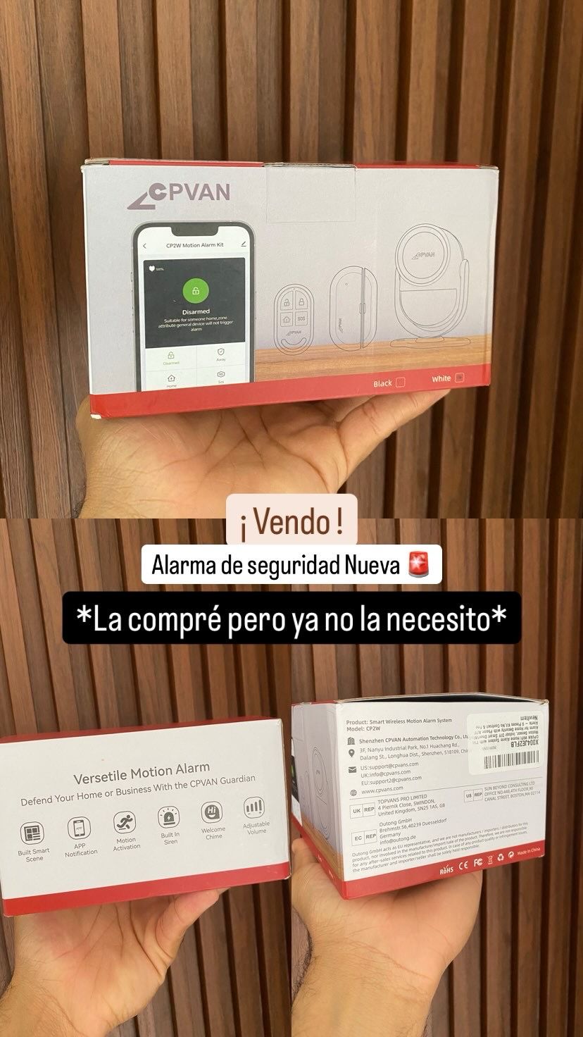 camaras y audio - Alarma de seguridad con sensor de movimiento  0