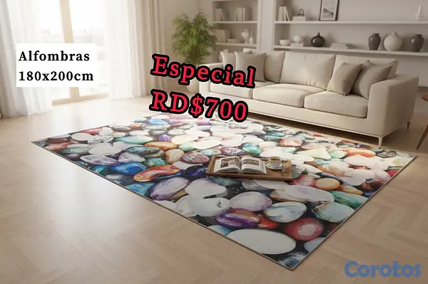 decoración y accesorios - alfombras 3D tamaño grande 180x200cm  7