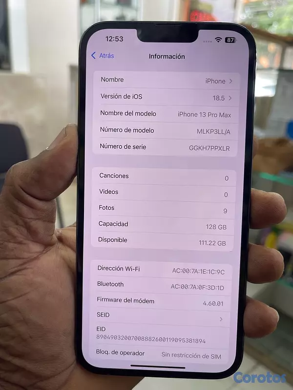 celulares y tabletas - iPhone 13 Pro Max 128gb 5