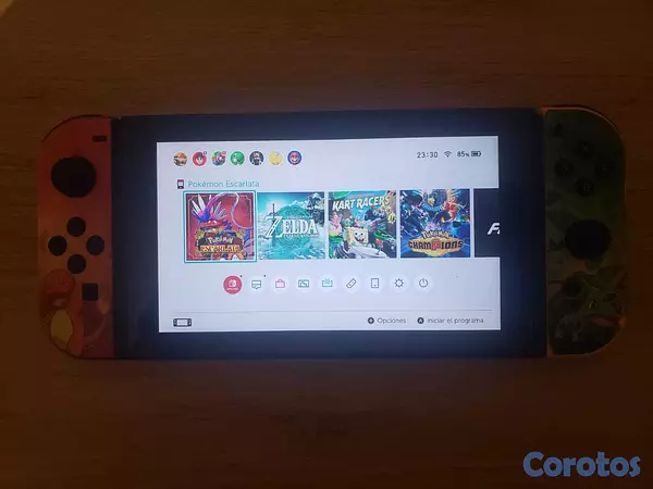consolas y videojuegos - 🎮 Nintendo Switch Completa + Zelda TOTK + Pokémon  4