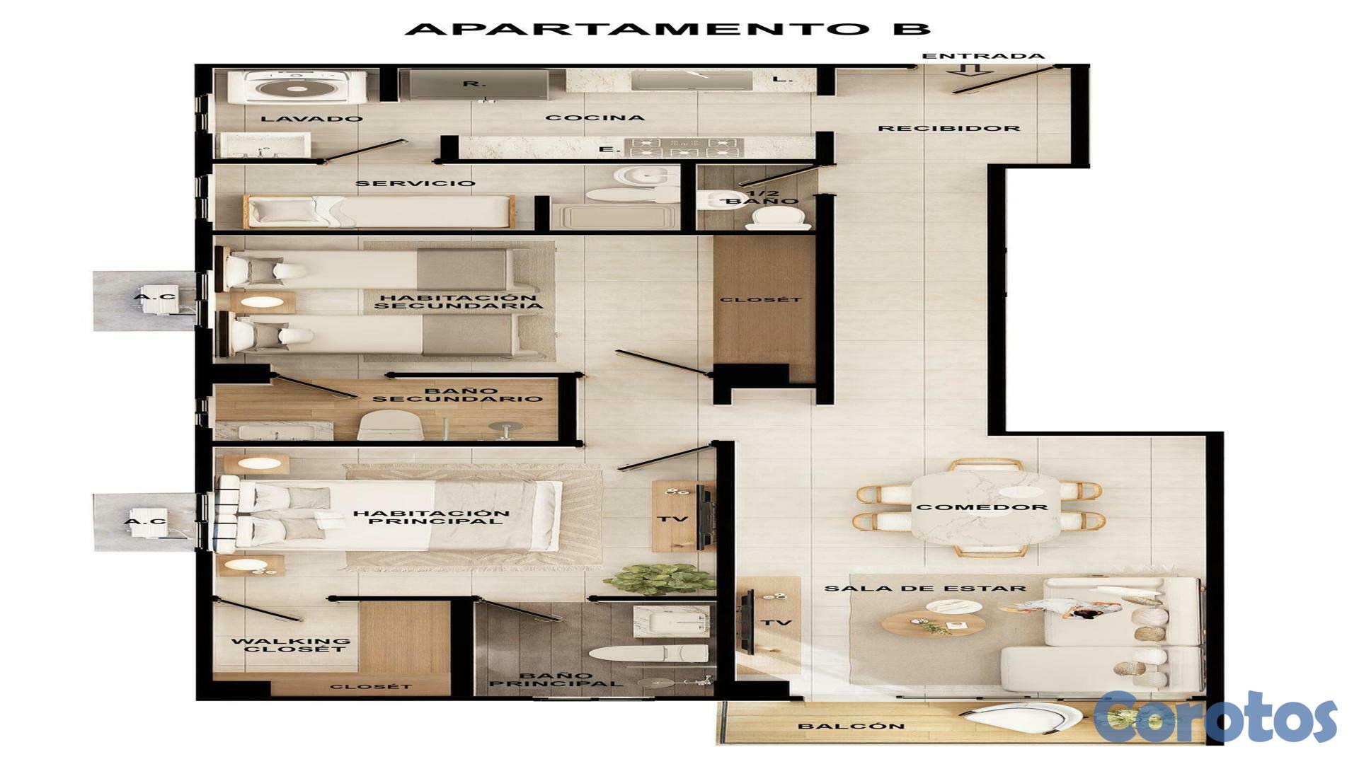 apartamentos - Proyecto de Apartamentos en Gazcue, G-14. 3