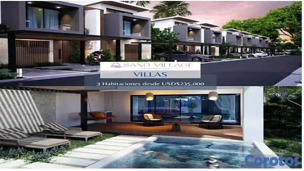 casas vacacionales y villas - PROYECTO DE VILLAS DUPLEX-PUNTA CANA 5