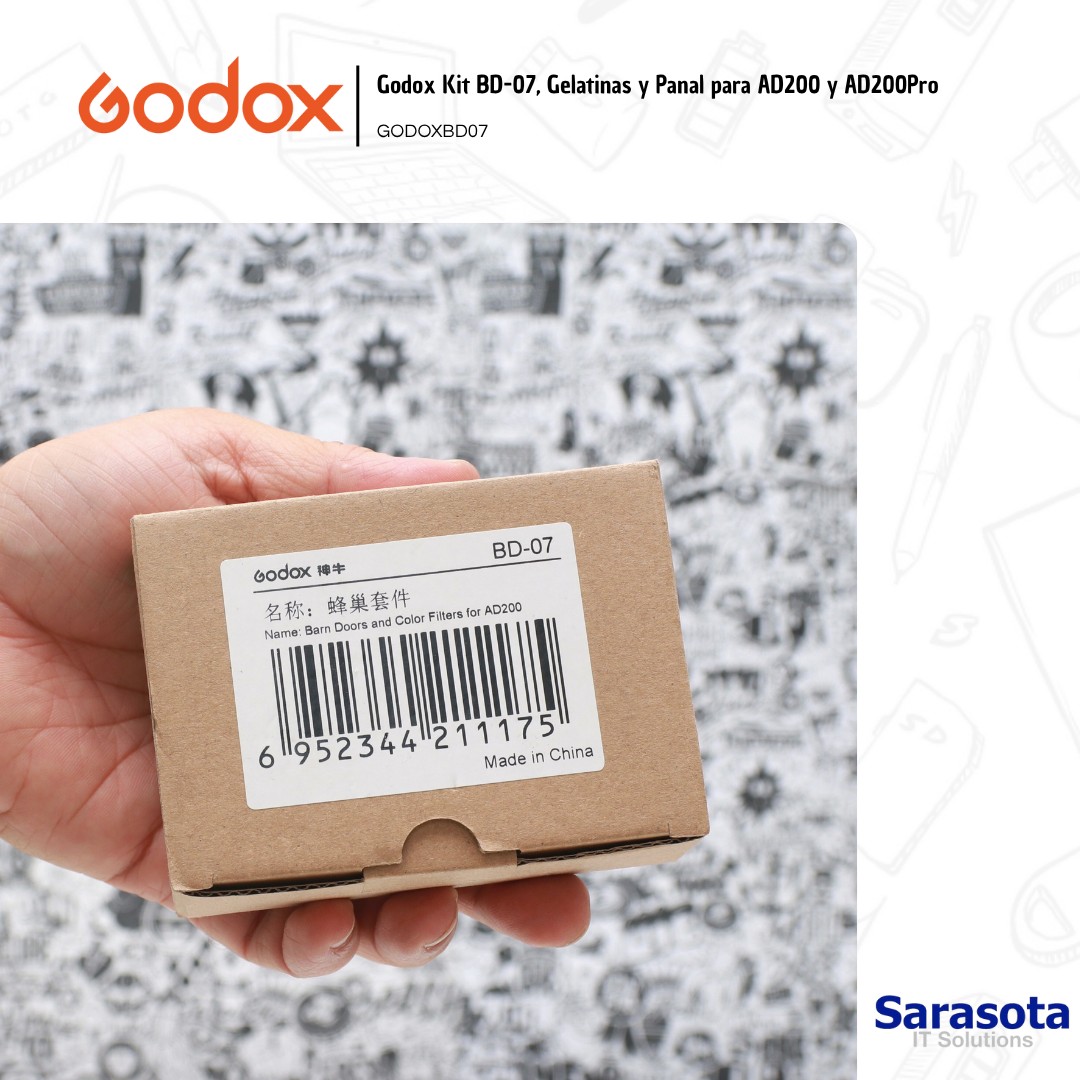 accesorios para electronica - Godox Kit BD-07, Gelatinas y Panal para AD200 y AD200Pro 1