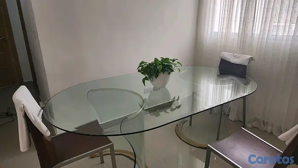 muebles y colchones - Mesa para comedor en cristal 3