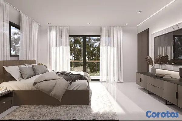 casas vacacionales y villas - Villa moderna en venta en bávaro punta cana en construcción  9