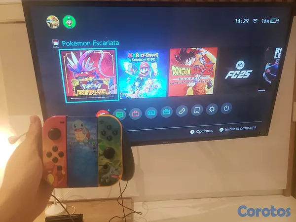 consolas y videojuegos - 🎮 Nintendo Switch V2 + Pokémon Scarlet + Memoria 128 GB + Accesorios 4