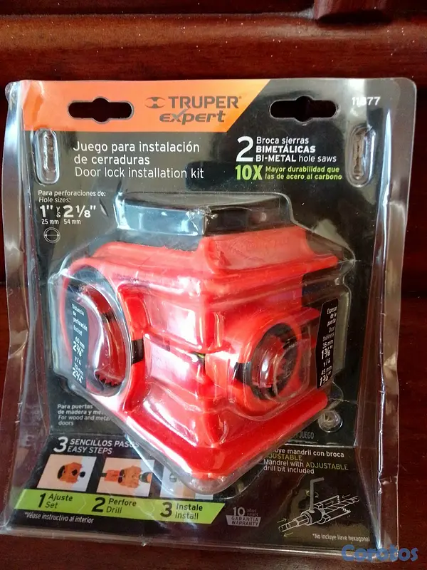 herramientas, jardines y exterior - Juego de instalador de cerradura  2