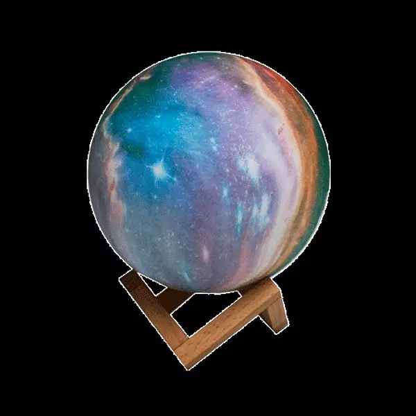 decoración y accesorios - Lampara Luna 3D Satelite Luz recargable multifunción Noche estrellas 3