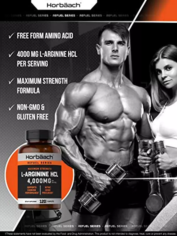 Salud y Equipamiento Médico - L Arginina 4000 Mg 120 Capsulas Por Horbaach 3