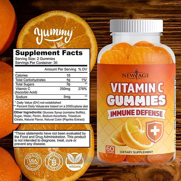 Salud y Equipamiento Médico - 120gum Set2 Vitamina C New Age - U - Unidad A $2499 2