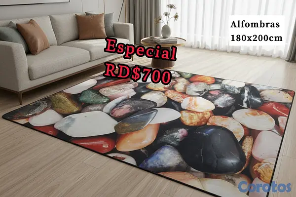 decoración y accesorios - alfombras 3D tamaño grande 180x200cm  6