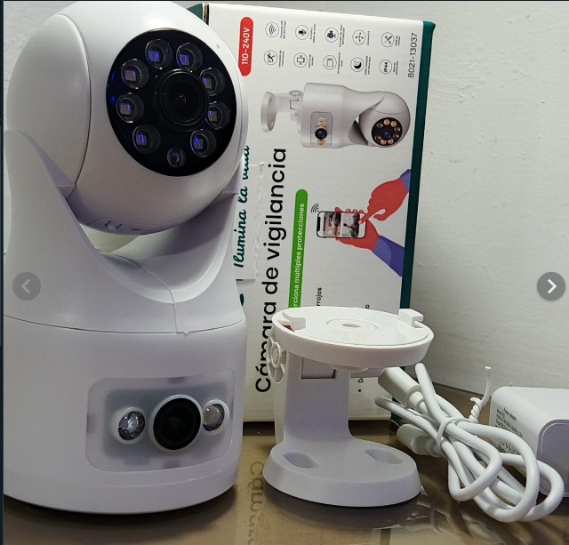 camaras y audio - Camara de Seguridad Wifi 1080P Doble Lente