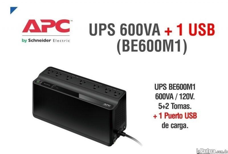 computadoras y laptops - UPS APC BACK-UPS, 0.6KVA (600VA), 330 WATTS,BE600M1 