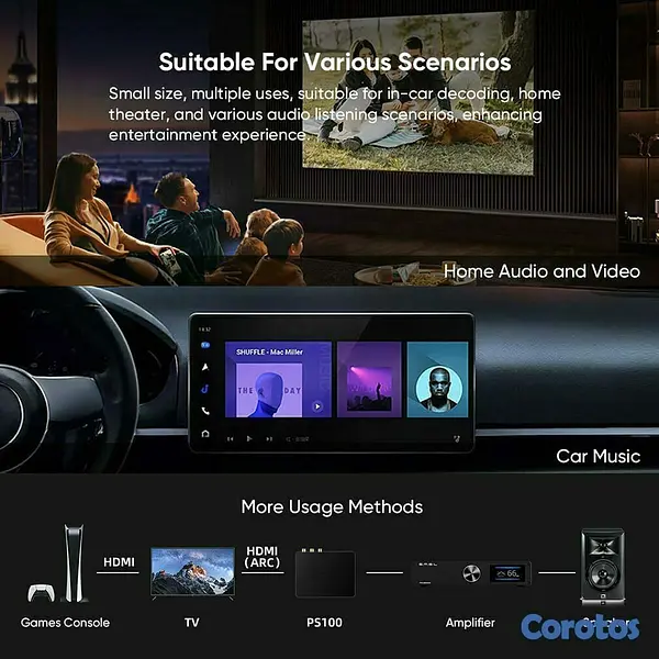 camaras y audio - SMSL PS100 Convertidor d audio digital a analógico 5