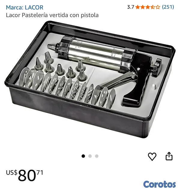 cocina - Pistola para repostería LACOR — Nueva y sellada  3