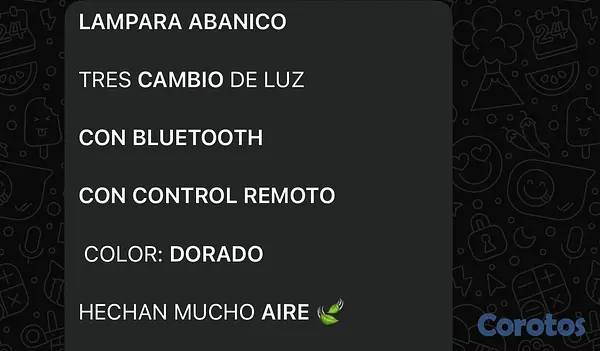 aires acondicionados y abanicos - LÁMPARA ABANICO  2