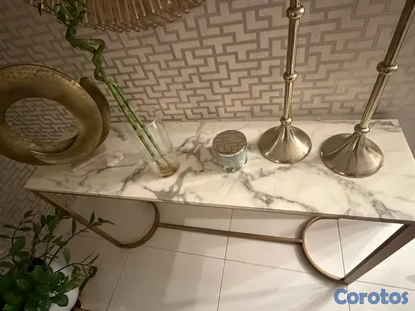 muebles y colchones - Juego de 4 mesas, tope simula Mármol 2