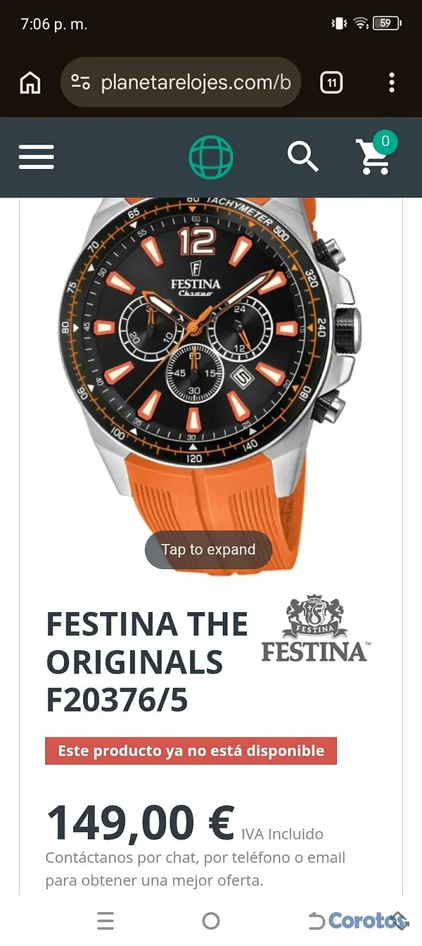 joyas, relojes y accesorios -  Reloj Original Festina Exclusivo Piensa Única Eur 7