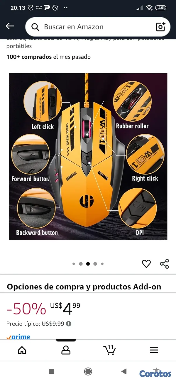 accesorios para electronica - Maus Gamer 3