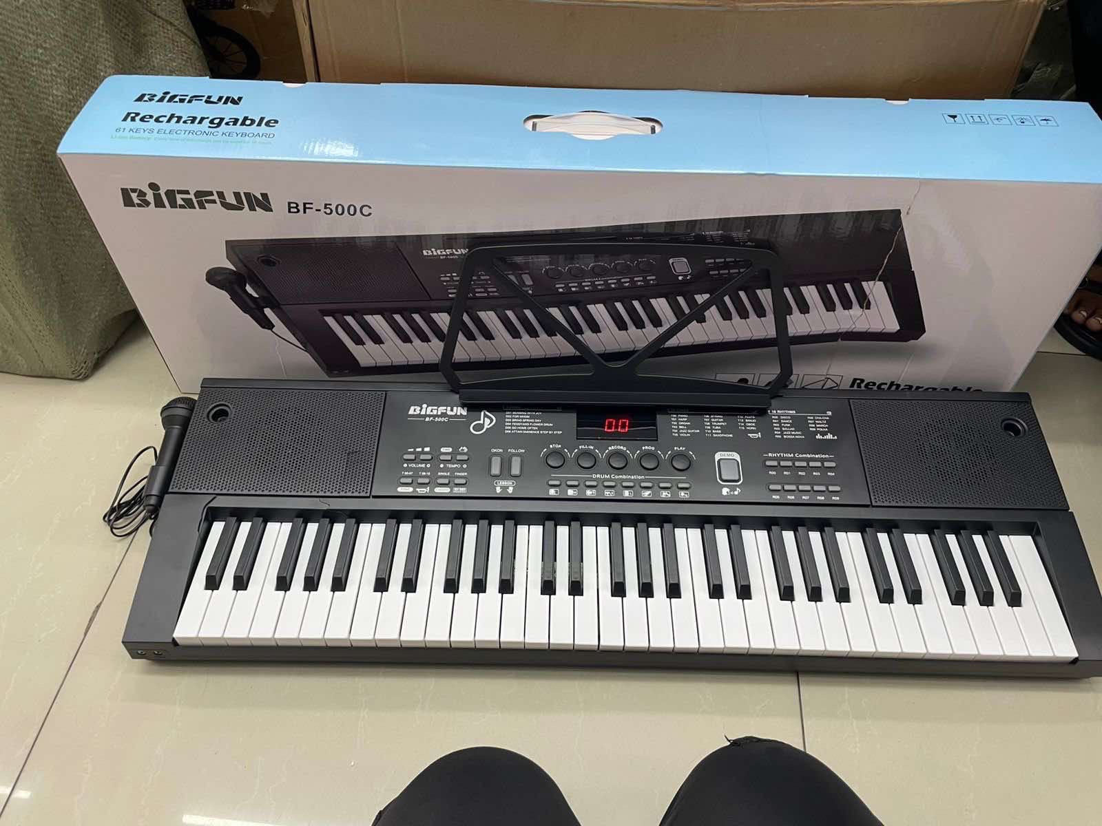 accesorios para electronica - combo de piano con micrófono y tarjeta de sonido 