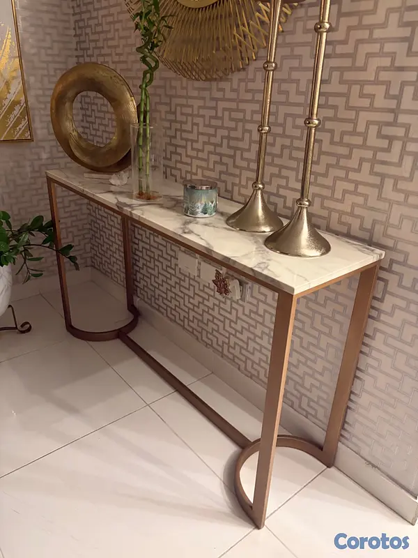 muebles y colchones - Juego de 4 mesas, tope simula Mármol 3