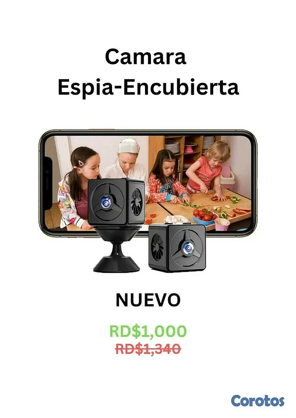 camaras y audio - Camara Inhalambrica Wi-Fi (Tipo: encubierta ó escondida) $670 2