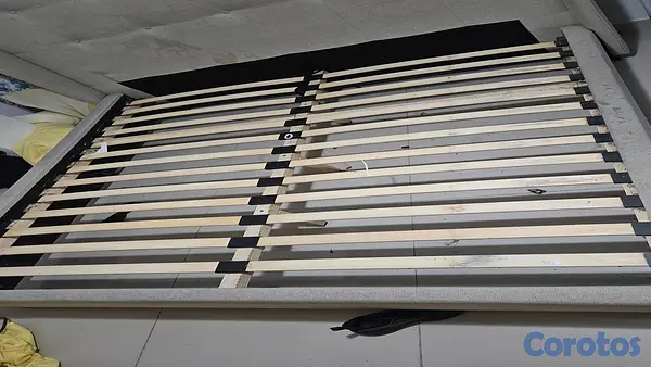 muebles y colchones - Colchon Sealy Queen XL, incluye base con espaldar tapizada 4